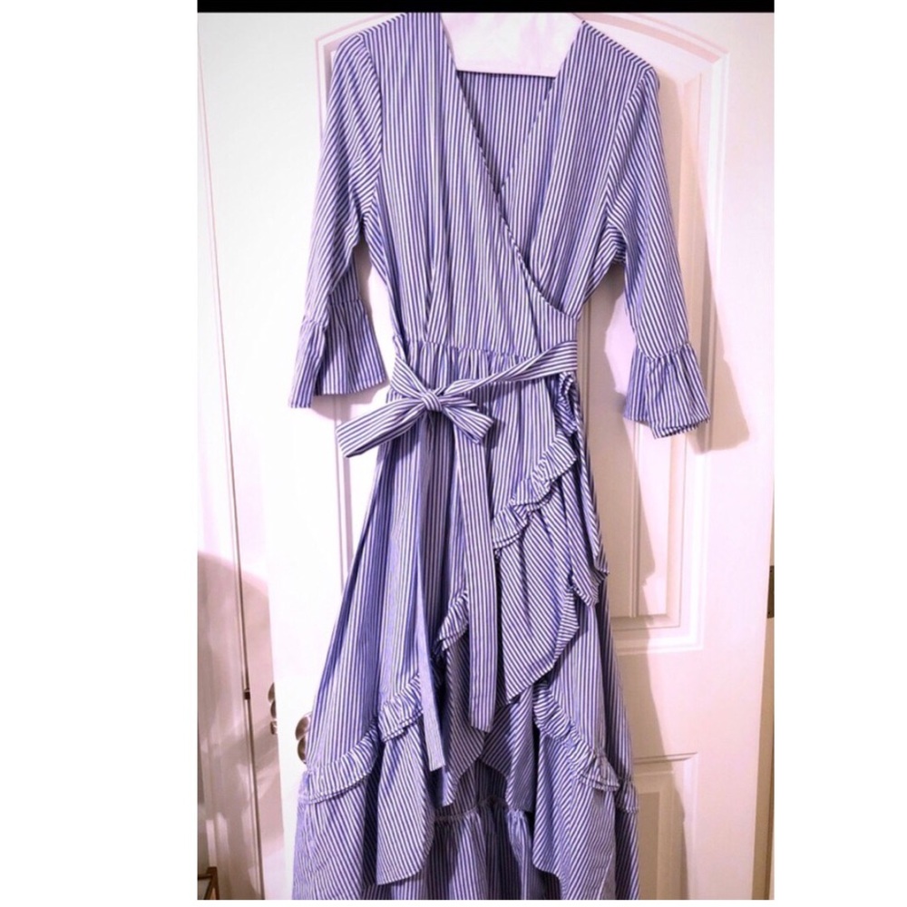 Ruffle stripe dress